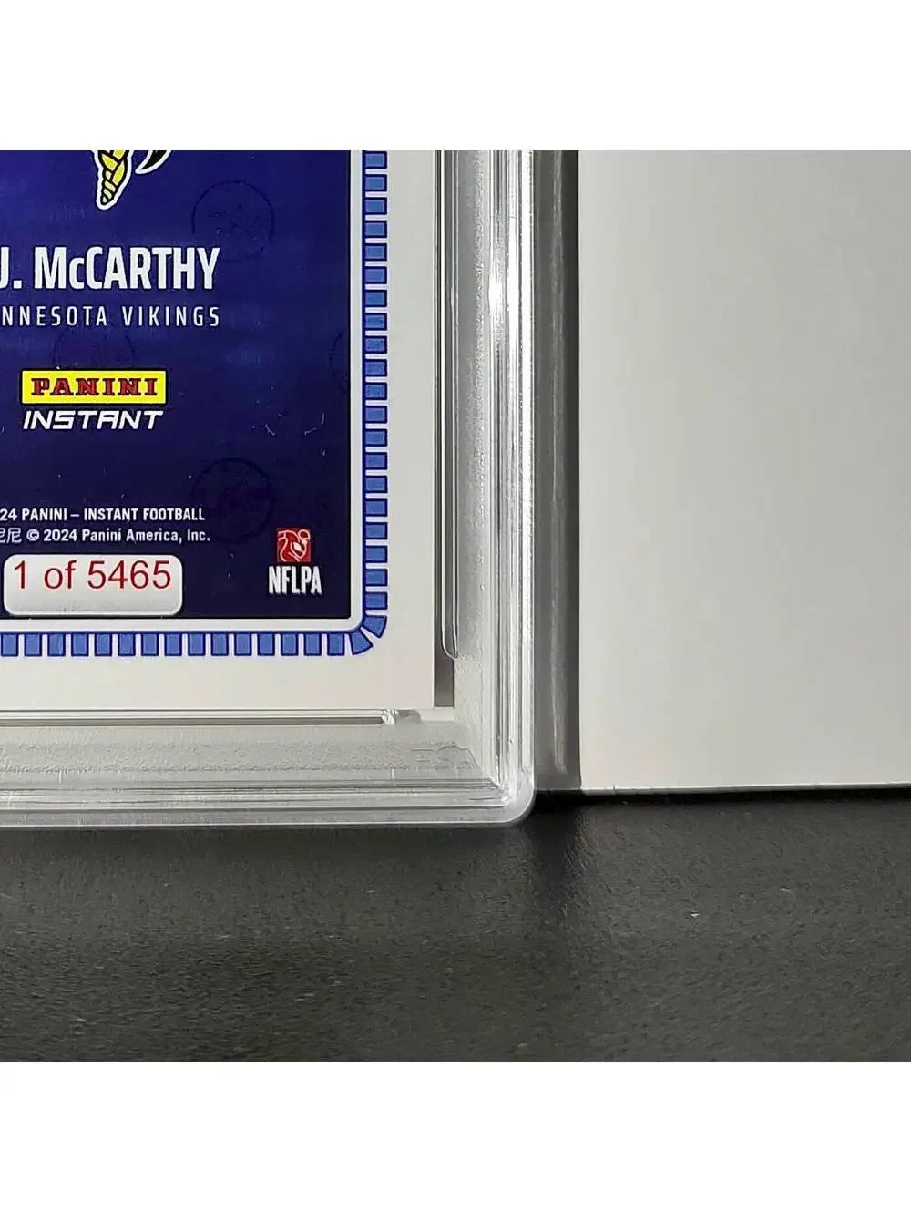 J.J. McCarthy 2023 Panini Instant Draft Night #NFLDN-1 PSA 9 Mint